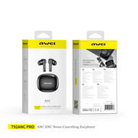 AWEI T92 ANC Pro หูฟัง (ระบบเสียงคมชัด, ระบบตัดเสียงรบกวนแบบแอคทีฟ, โทรออกเสียงคมชัด) thumbnail