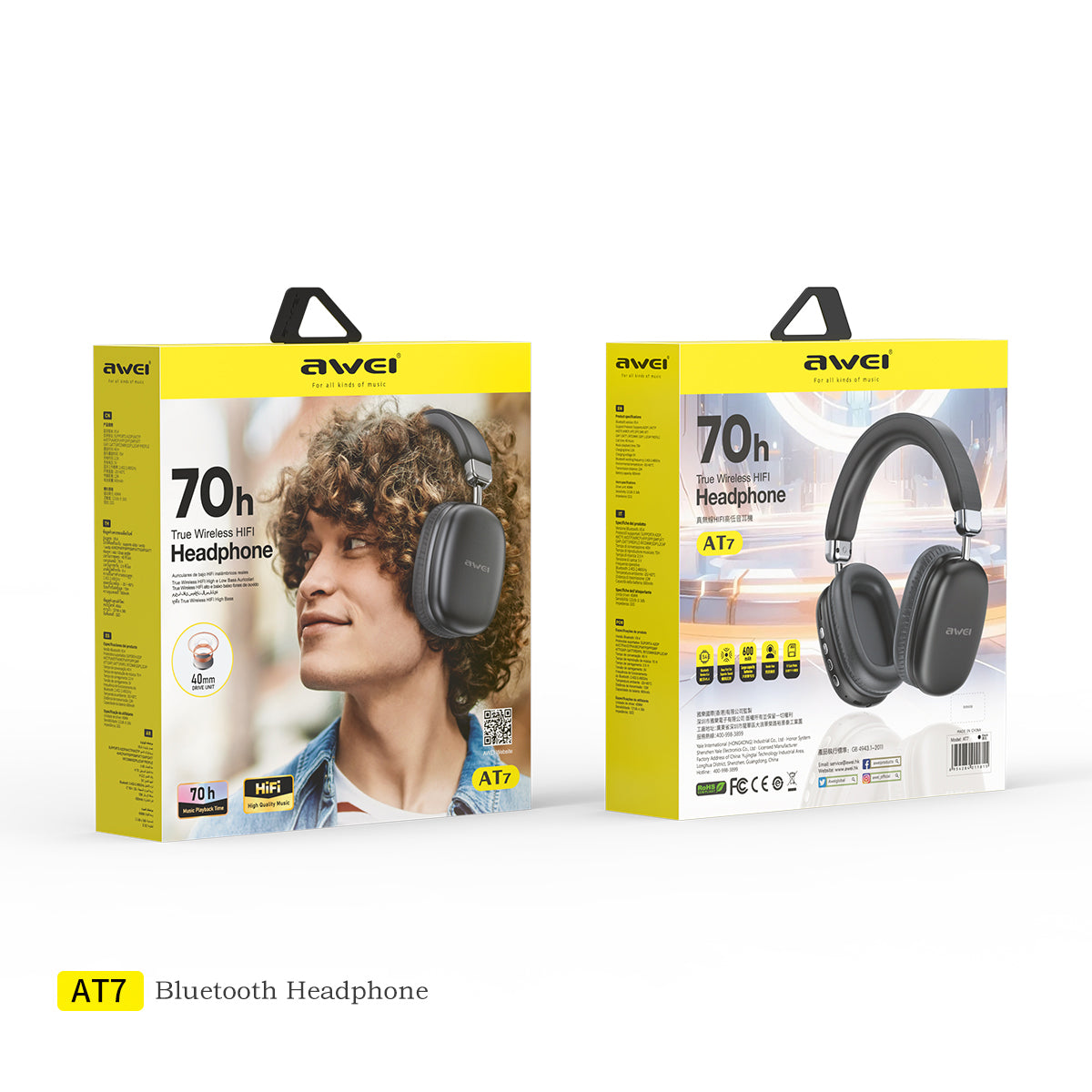 AWEI AT7 Headset (Long Playtime,Comfort)