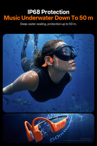 หูฟัง Awei Aeroswim S100 (32GB, กันน้ำ IP68 สำหรับว่ายน้ำ)