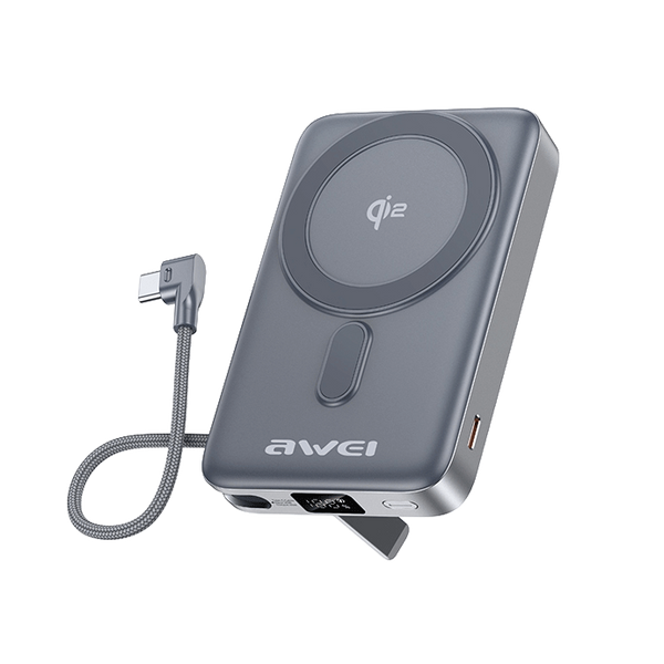 พาวเวอร์แบงค์แม่เหล็ก Awei Qi2 35W 10000mAh MagX