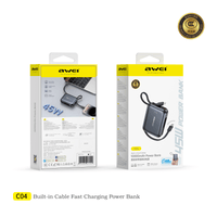 Awei C04 พาวเวอร์แบงก์ 10000mAh พร้อมสายชาร์จในตัว thumbnail