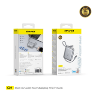 Awei C04 พาวเวอร์แบงก์ 10000mAh พร้อมสายชาร์จในตัว thumbnail