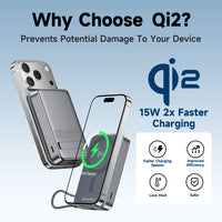 พาวเวอร์แบงค์แม่เหล็ก Awei Qi2 35W 10000mAh MagX thumbnail